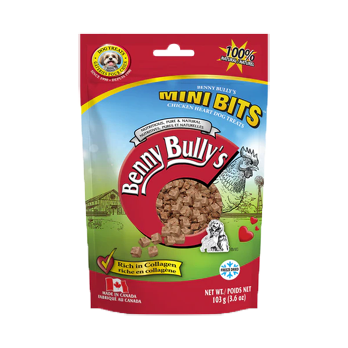 Benny Bully's - Dog - Freeze Dried Treats Chicken Heart Mini Bits