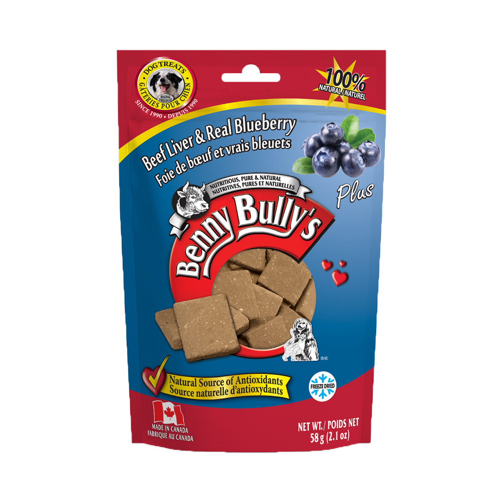 Benny Bully's - Dog - Freeze Dried Treats Beef Liver & Real Blueberry