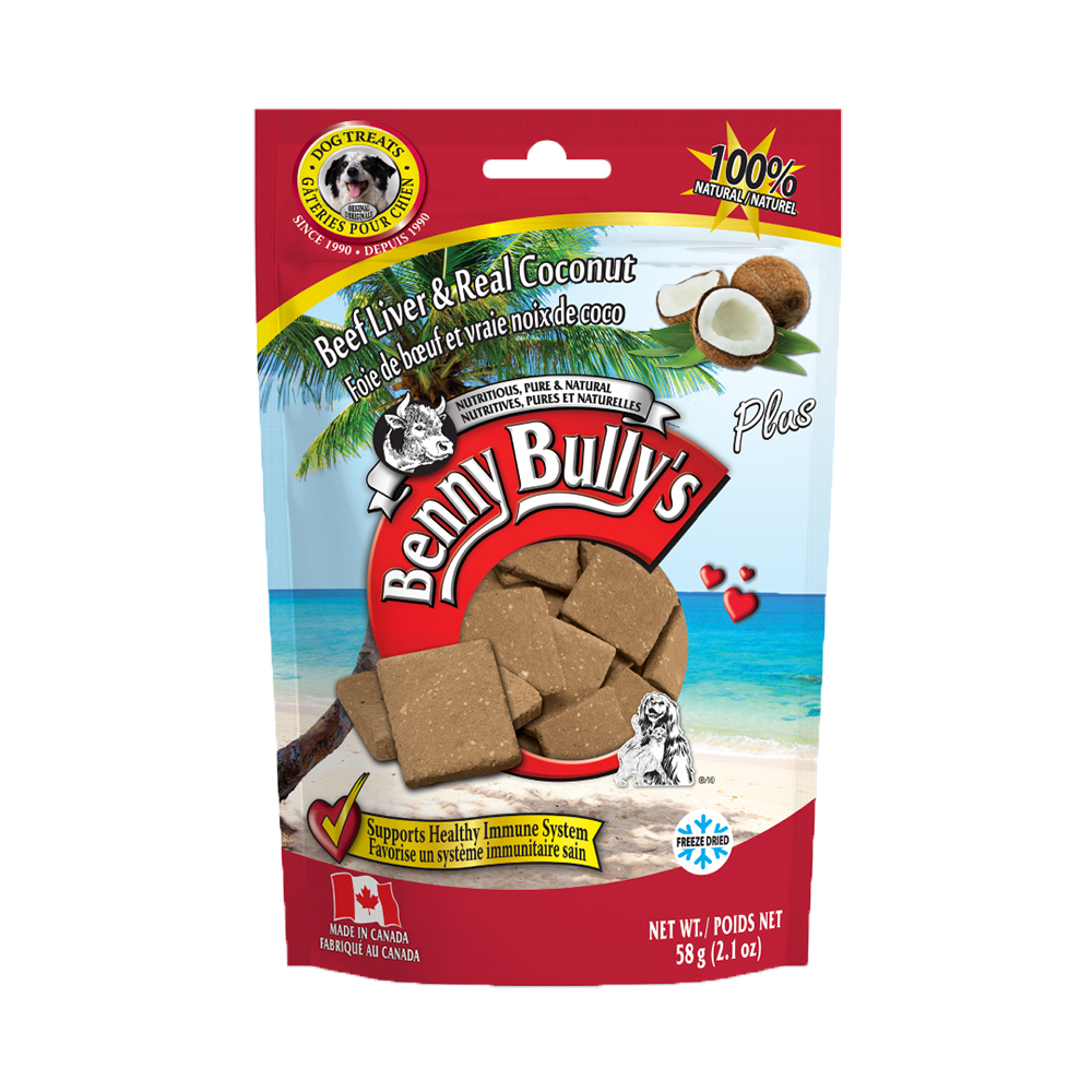 Benny Bully's - Dog - Freeze Dried Treats Beef Liver & Real Coconut