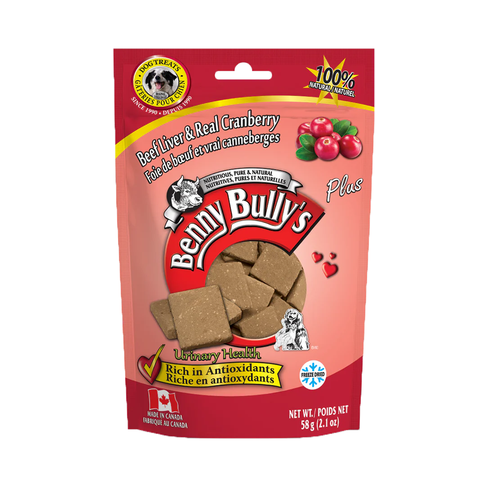 Benny Bully's - Dog - Freeze Dried Treats Beef Liver & Real Cranberry