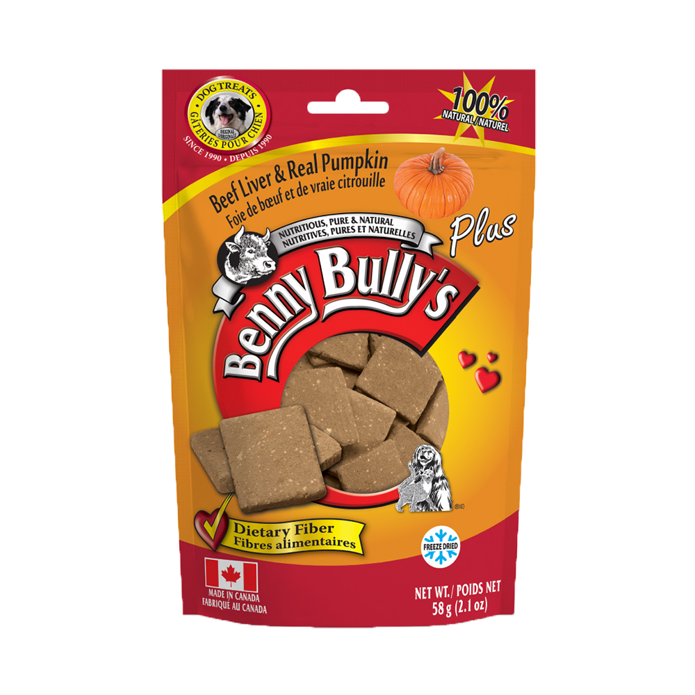Benny Bully's - Dog - Freeze Dried Treats Beef Liver & Real Pumpkin