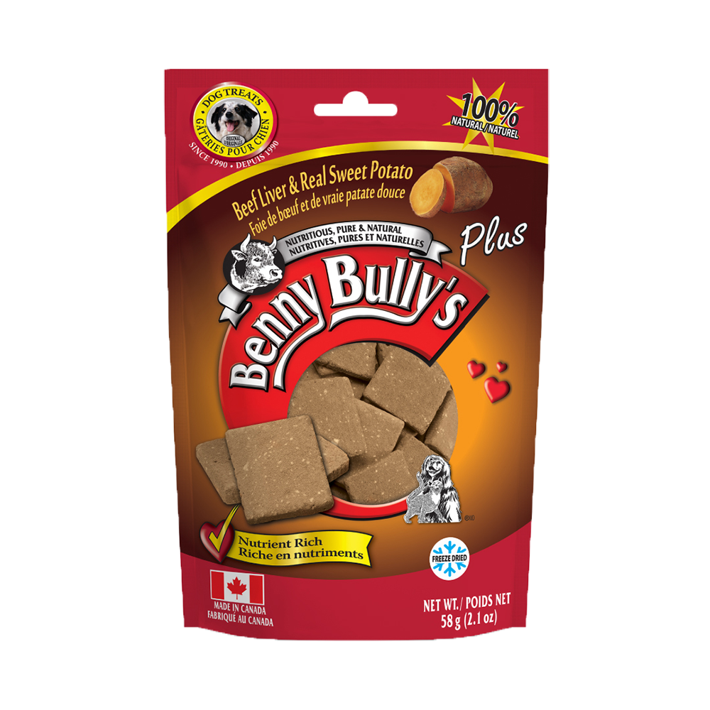 Benny Bully's - Dog - Freeze Dried Treats Beef Liver & Real Sweet Potato