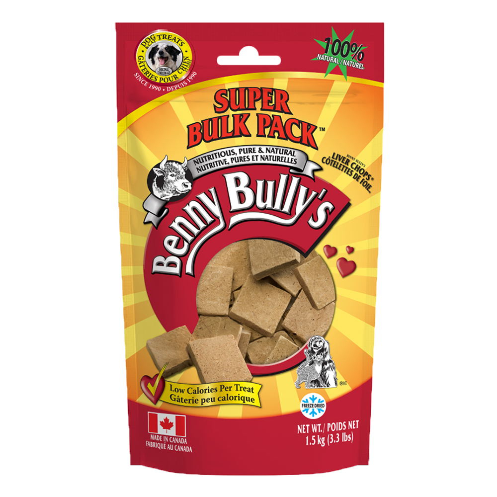 Benny Bully's - Dog - Freeze Dried Treats Beef Liver Chops