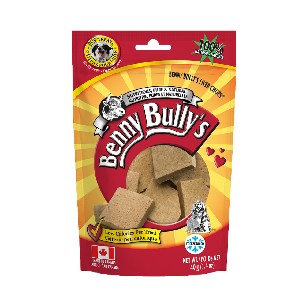 Benny Bully's - Dog - Freeze Dried Treats Beef Liver Chops