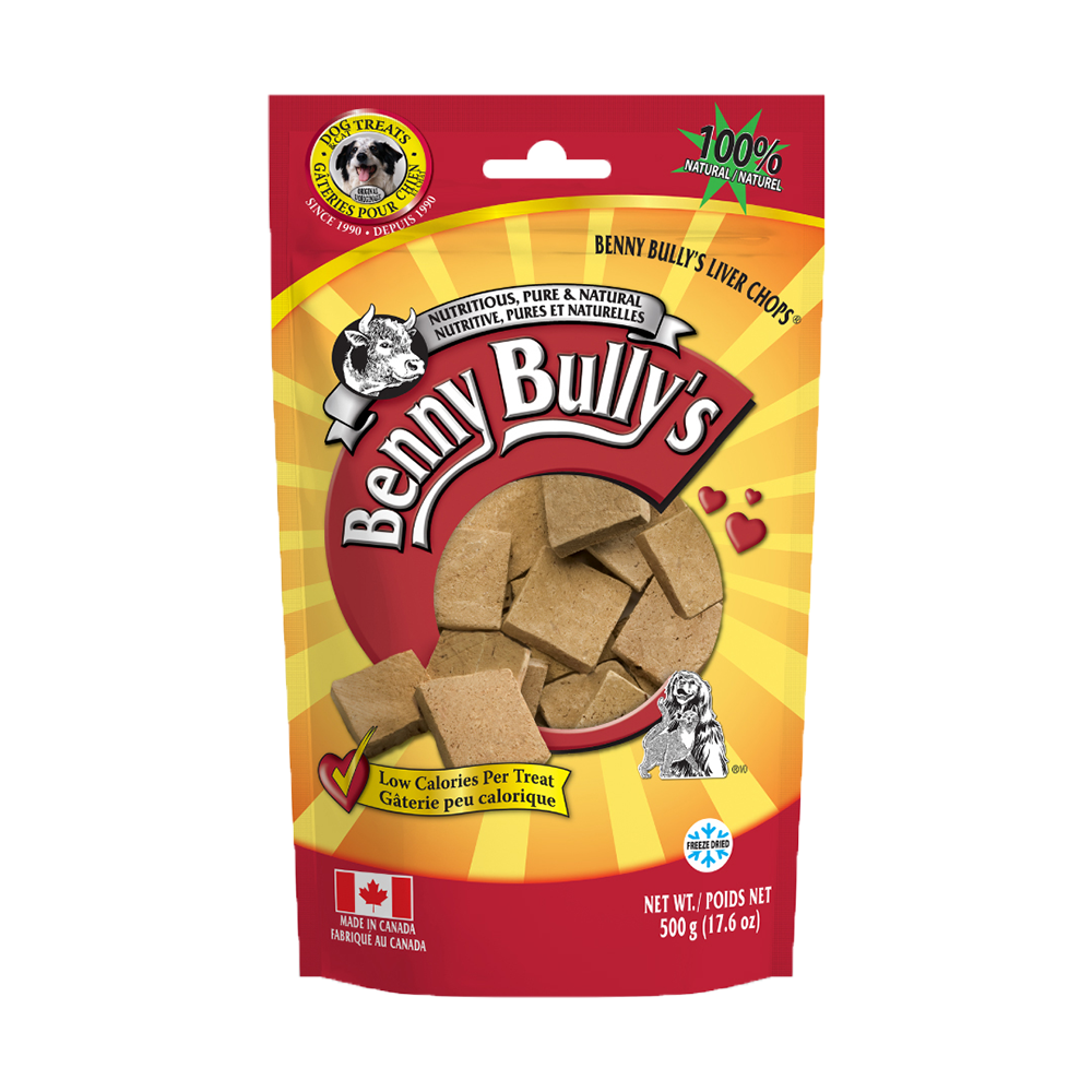 Benny Bully's - Dog - Freeze Dried Treats Beef Liver Chops