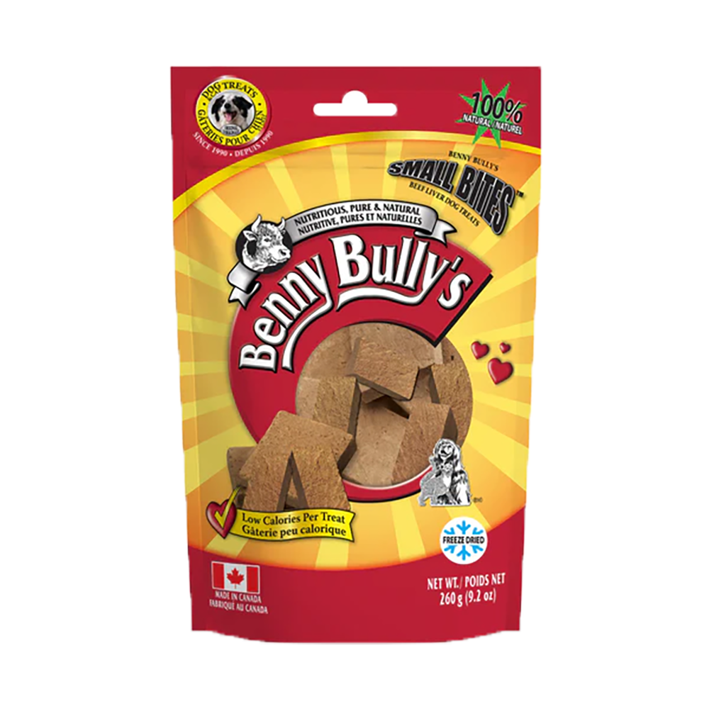Benny Bully's - Dog - Freeze Dried Treats Beef Liver Chops Small Bites