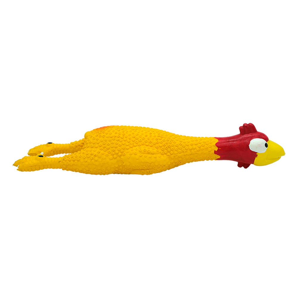 BüD'z - Dog - Latex Toy Chicken Squeaker Yellow