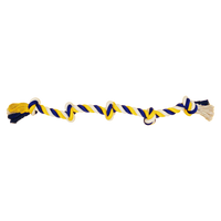 BüD'z - Dog - Toy Rope - With 5 Knots Blue & Yellow