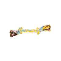 BüD'z - Dog - Toy Rope - With 2 Knots Sky Blue & Yellow