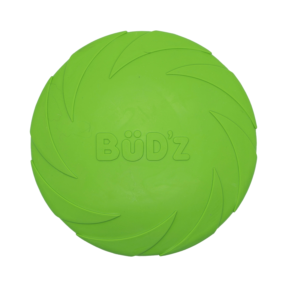 BüD'z - Dog - Rubber Toy Frisbee Green