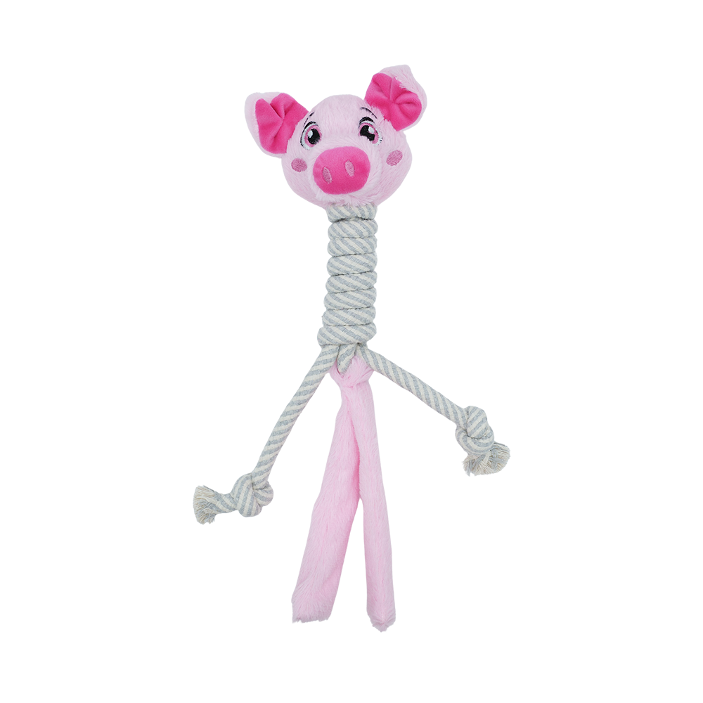 BüD'z - Dog - Plush Toy Pig with Cotton Long Neck