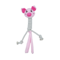 BüD'z - Dog - Plush Toy Pig with Cotton Long Neck