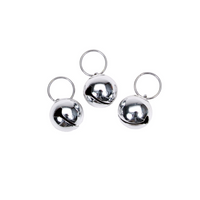 Coastal - Dog - Round Bells Silver 3pk