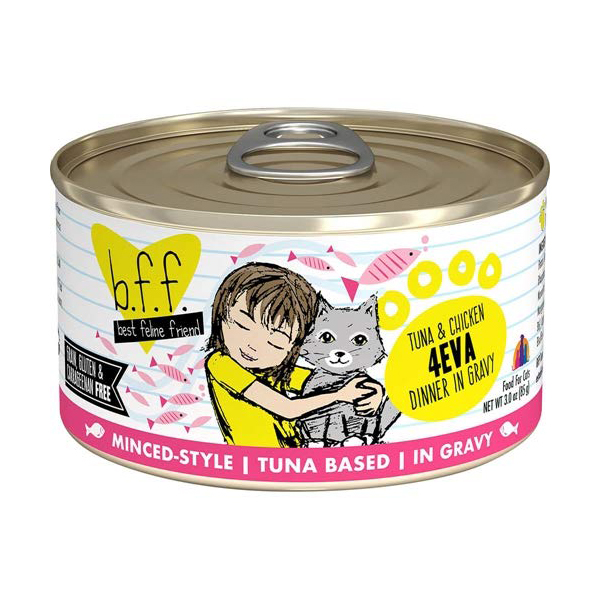 Best Feline Friend - Cat - Originals Minced Tuna & Chicken 4-Eva Dinner in Gravy