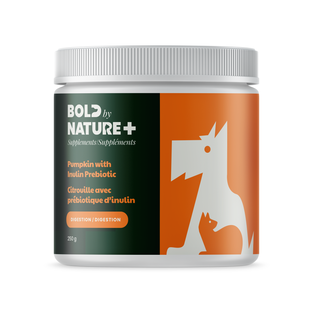 Bold by Nature - Cat & Dog - Supplements Digestive Pumpkin Powder & Inulin