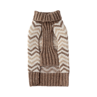 Silver Paw - Dog - Casey Chevron Sweater Beige