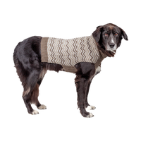 Silver Paw - Dog - Casey Chevron Sweater Beige