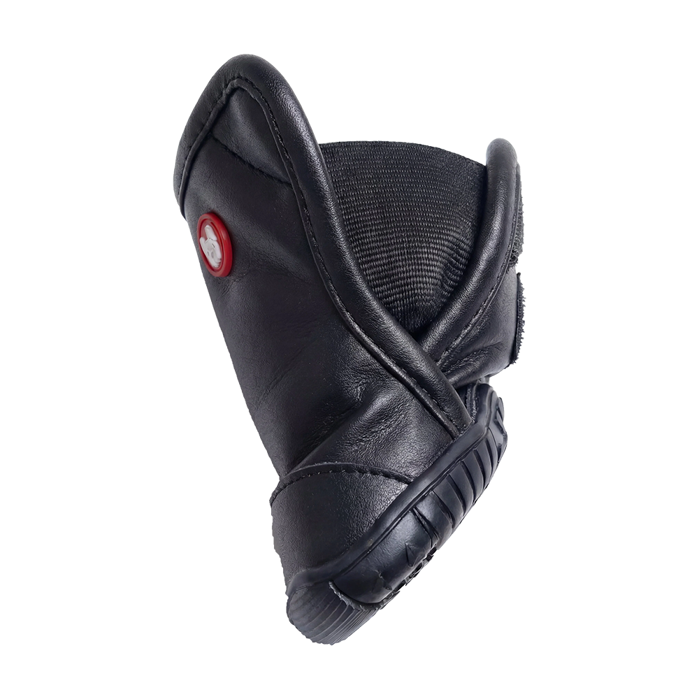 Silver Paw - Dog - Cedar Faux Leather Boots Black