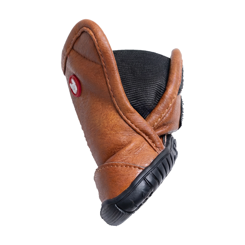 Silver Paw - Dog - Cedar Faux Leather Boots Tan