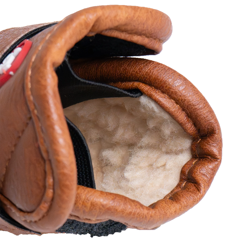 Silver Paw - Dog - Cedar Faux Leather Boots Tan