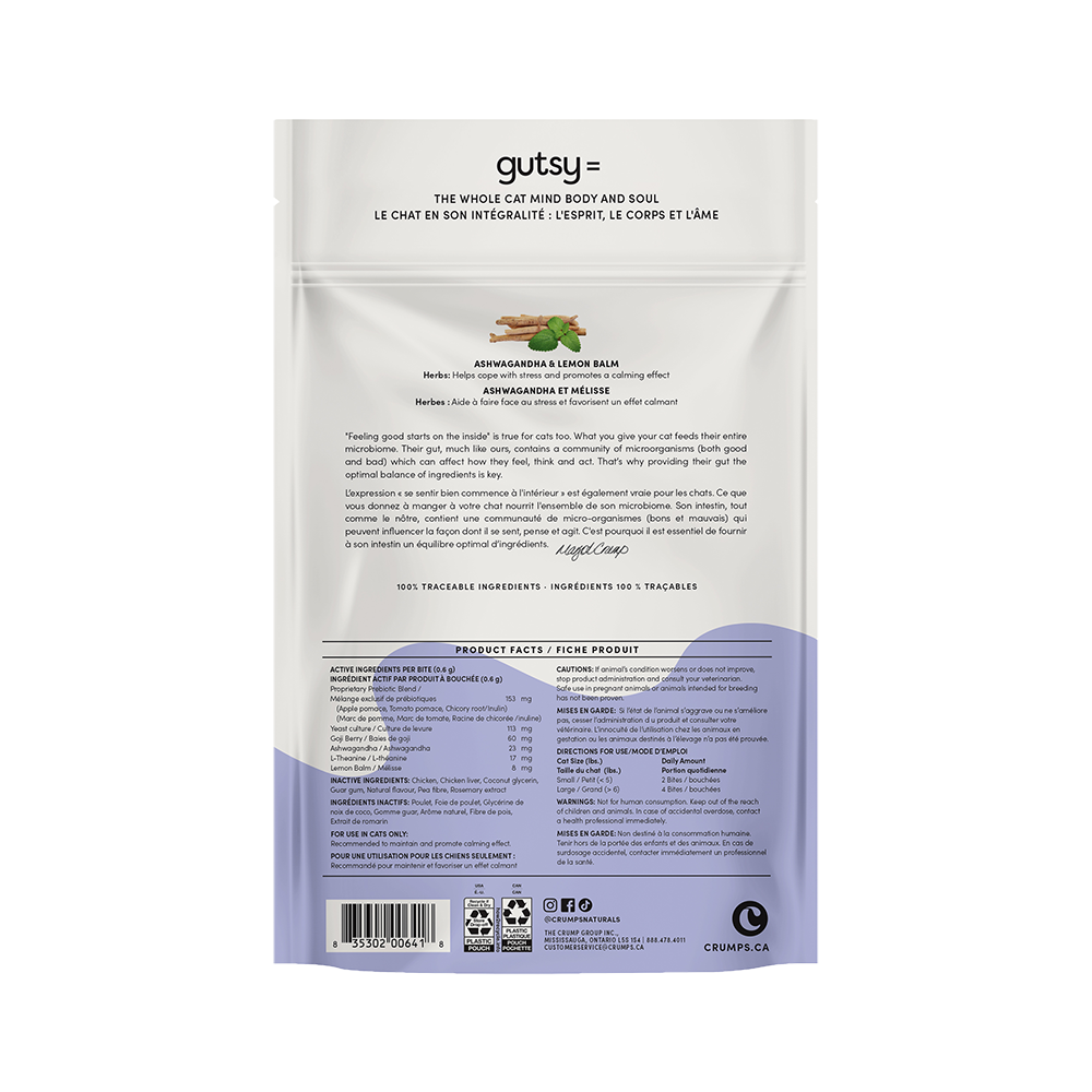 Crumps' Naturals - Cat - Gutsy Bites - Calm
