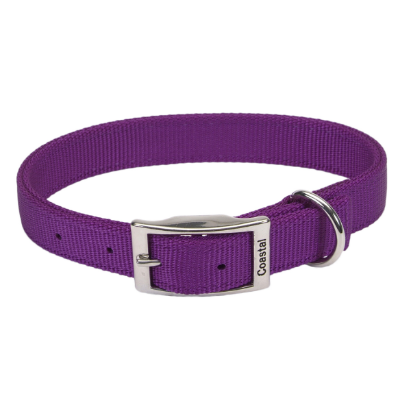 Coastal - Dog - DoublePly Standard Nylon Collar Purple