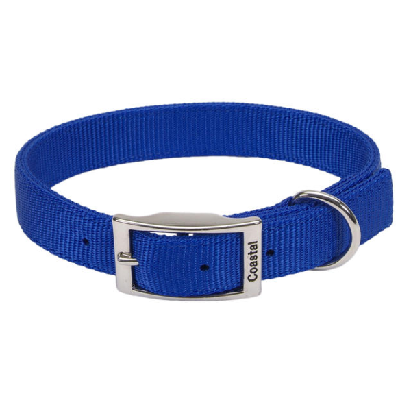 Coastal - Dog - DoublePly Standard Nylon Collar Blue