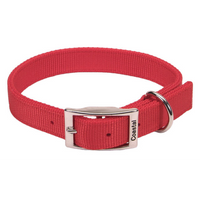 Coastal - Dog - DoublePly Standard Nylon Collar Red