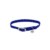 ElastaCat - Cat - Reflective Safety Stretch Collar Blue