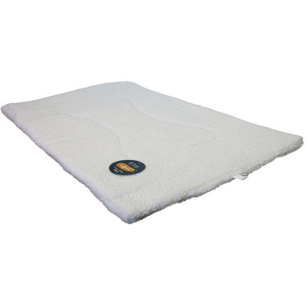 Unleashed - Dog - Flop Sherpa Flat Mat Natural