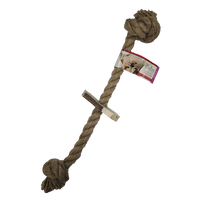 Fun Solutions - Dog - Antler & Hemp Tug - Elk