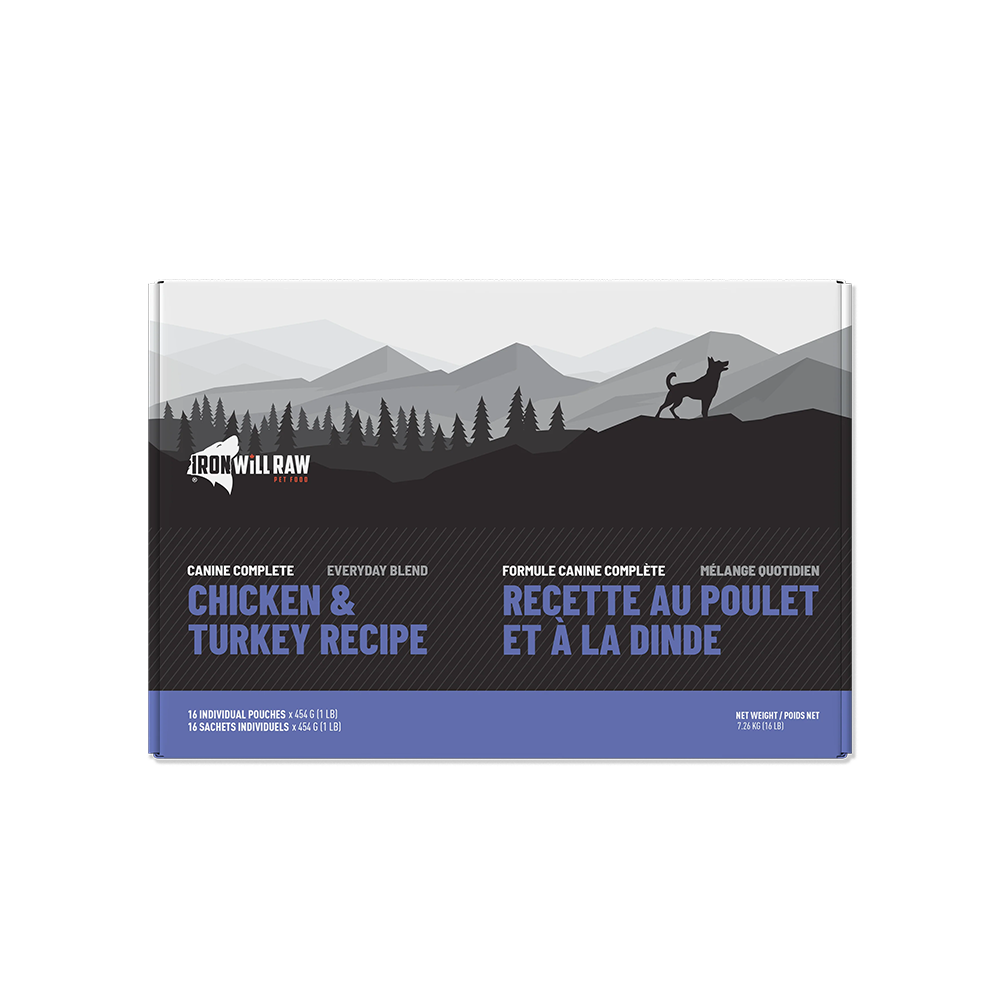 Iron Will Raw - Dog - Canine Complete Everyday Blend Chicken Turkey