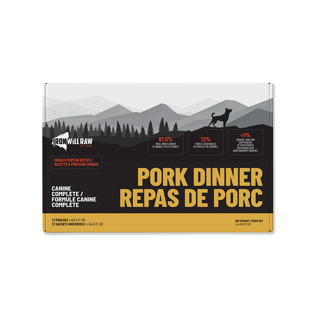 Iron Will Raw - Dog - Canine Complete Pork Single Protein