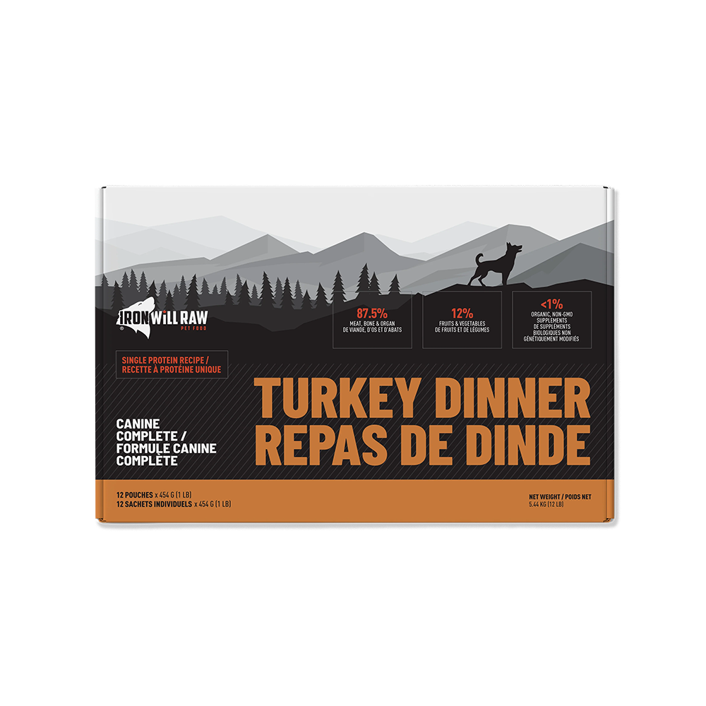 Iron Will Raw - Dog - Canine Complete Turkey Single Protein