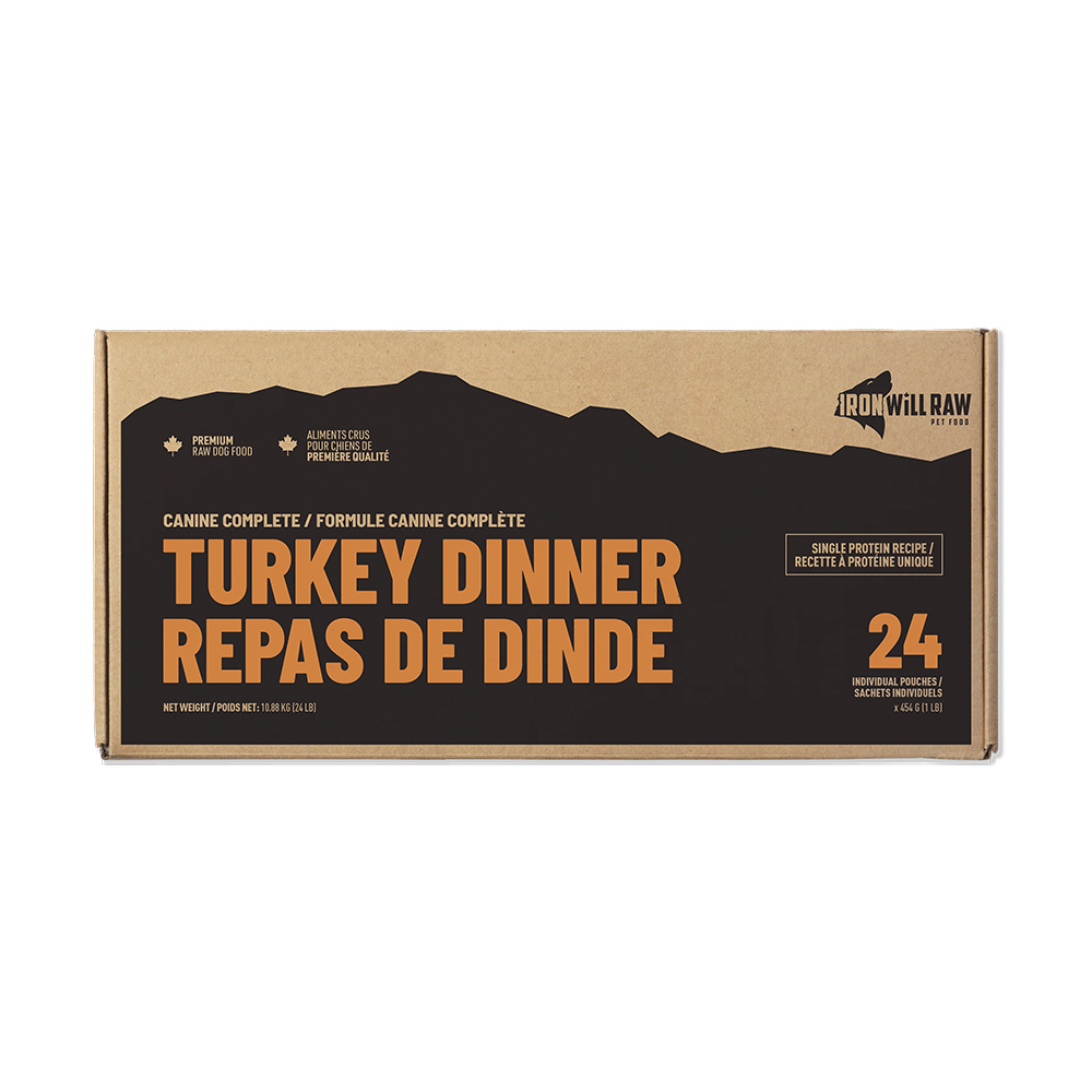 Iron Will Raw - Dog - Canine Complete Turkey Single Protein