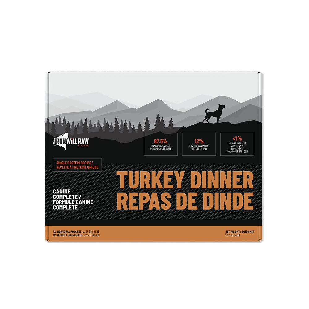 Iron Will Raw - Dog - Canine Complete Turkey Single Protein