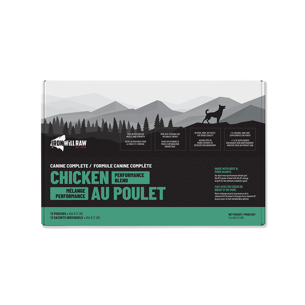 Iron Will Raw - Dog - Canine Complete Performance Blend Chicken