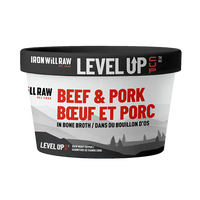 Iron Will Raw - Dog - Level Up Cup Beef & Pork