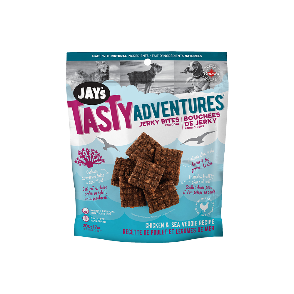 Jay's Tasty Adventures - Dog - Jerky Bites Chicken & Sea Veggie Recipe