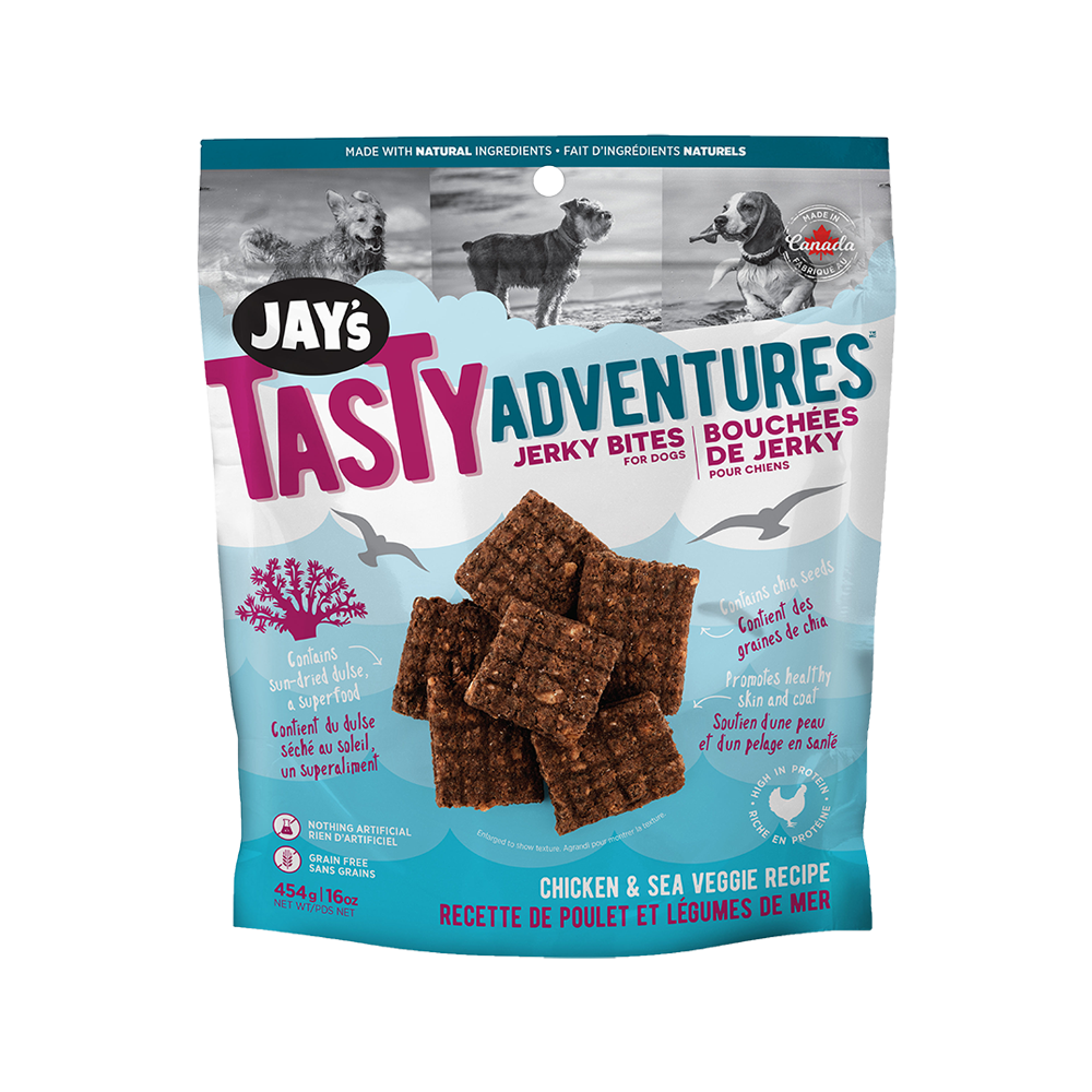 Jay's Tasty Adventures - Dog - Jerky Bites Chicken & Sea Veggie Recipe