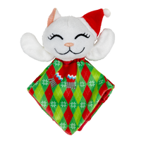 KONG - Cat - Holiday Crackles Santa Kitty Argyle