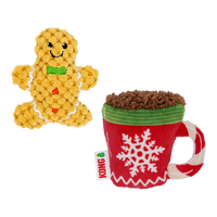 KONG - Cat - Holiday Scrattles Gingerbread Cup 2pk