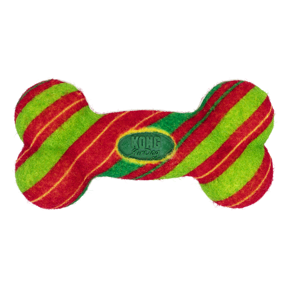 KONG - Dog - Holiday AirDog® Squeaker Bone Stripe