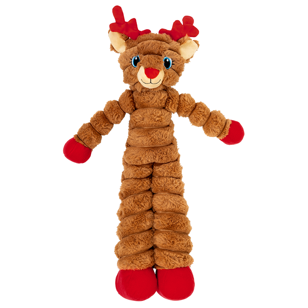 KONG - Dog - Holiday Shakers™ Crumples Reindeer Red