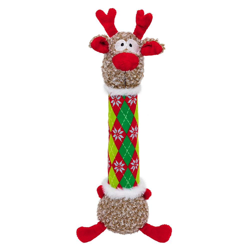 KONG - Dog - Holiday Shakers™ Luvs Argyle Reindeer