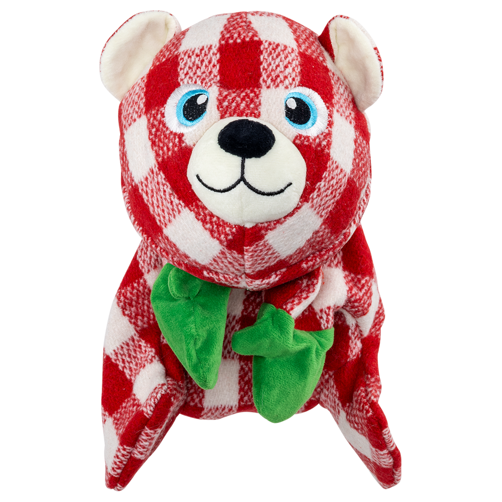 KONG - Dog - Holiday Low Stuff Flanimalz Bear