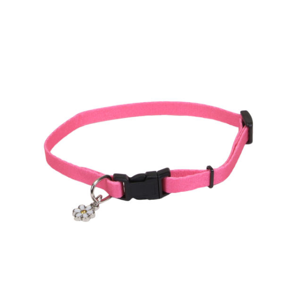 Li'l Pals - Dog - Adjustable Nylon Collar Neon Pink