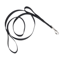 Coastal - Dog - Loops 2 Double Handle Nylon Leash Black