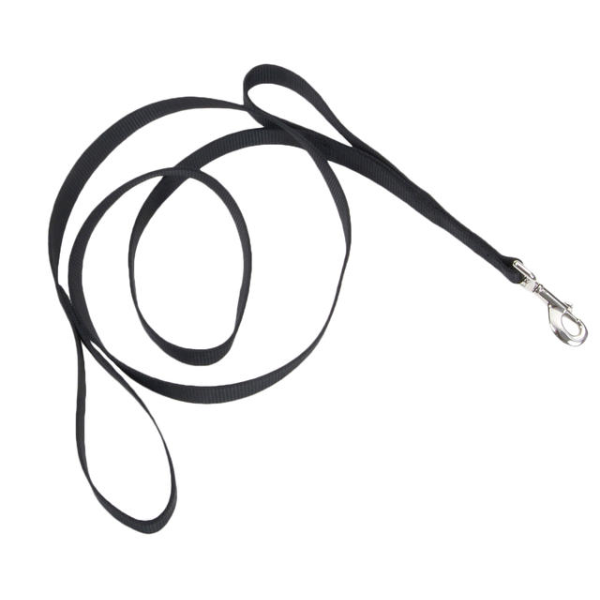 Coastal - Dog - Loops 2 Double Handle Nylon Leash Black