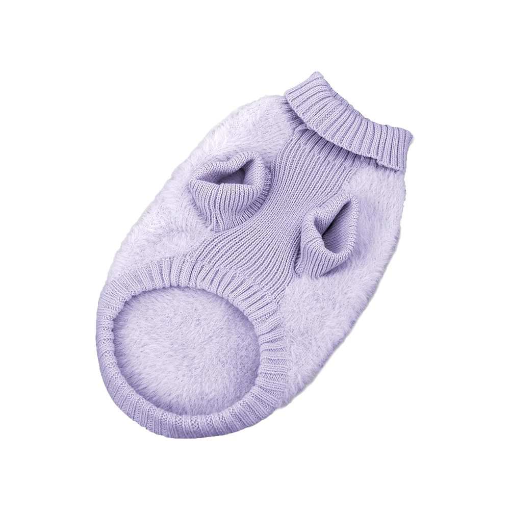 Silver Paw - Dog -  Nora Fashion Knit Sweater Lilac